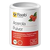 Raab Vitalfood Bio Acerola-Pulver, hochdosiert mit 17 %...