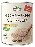 joy.foods Bio Flohsamenschalenpulver, fein gemahlen,...