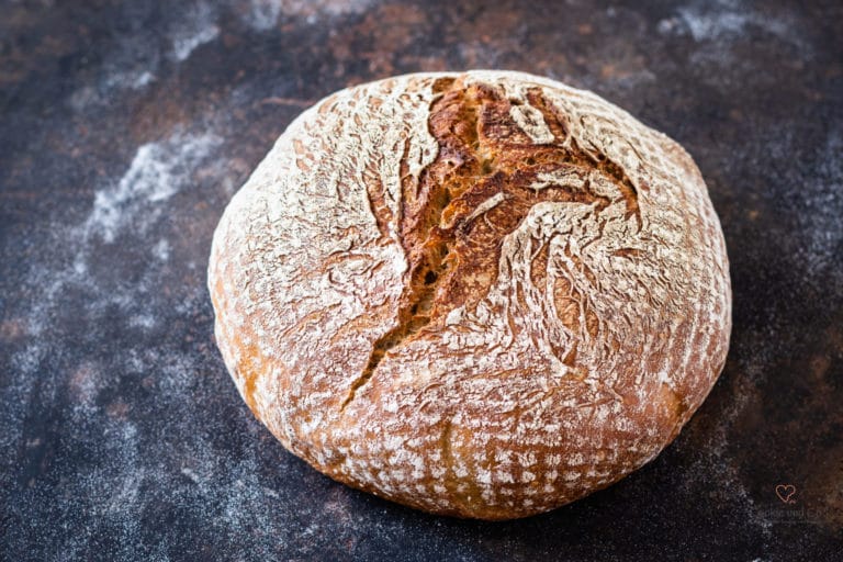 No knead Weizenmischbrot