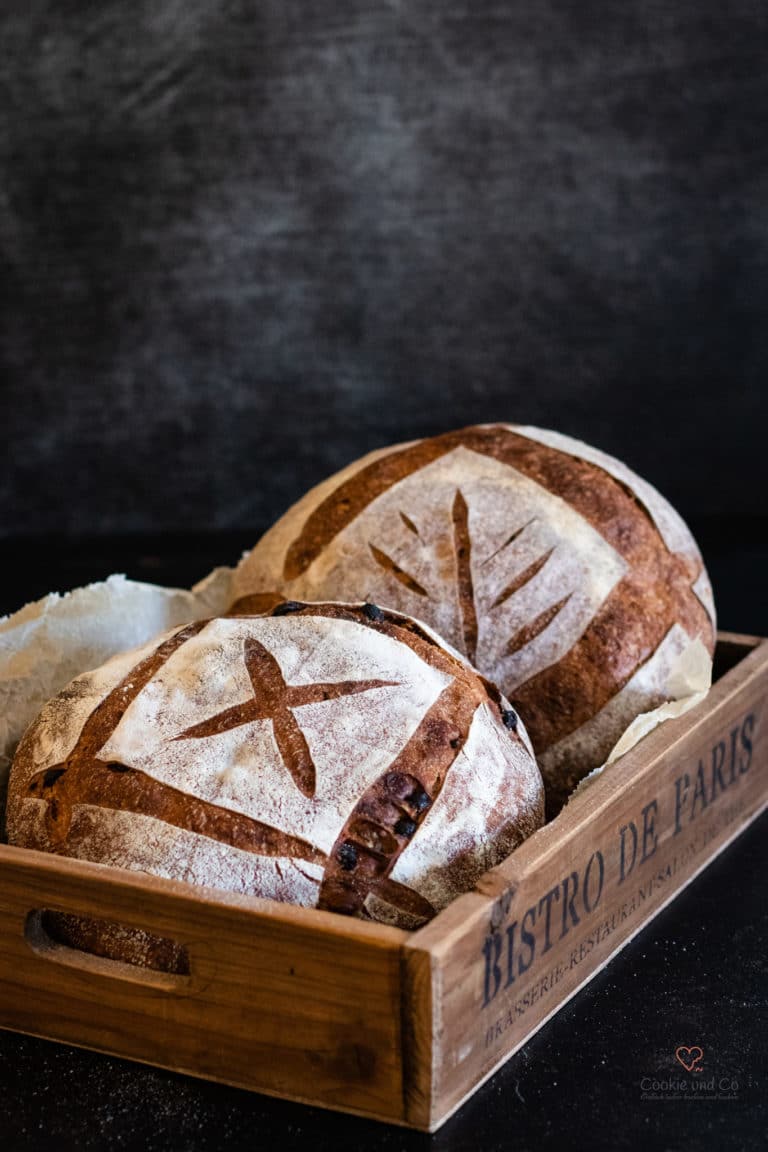 Tourte de meule in einer Holzkiste