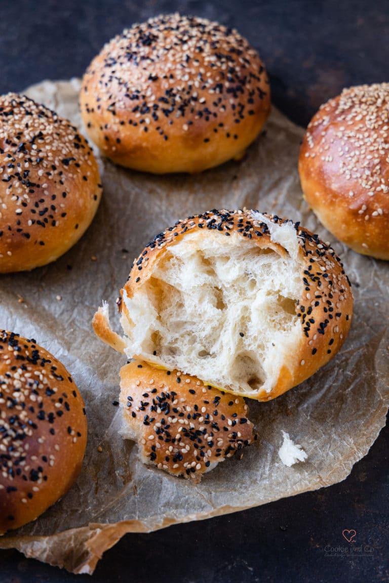 Olivenöl Brioche Burger Buns