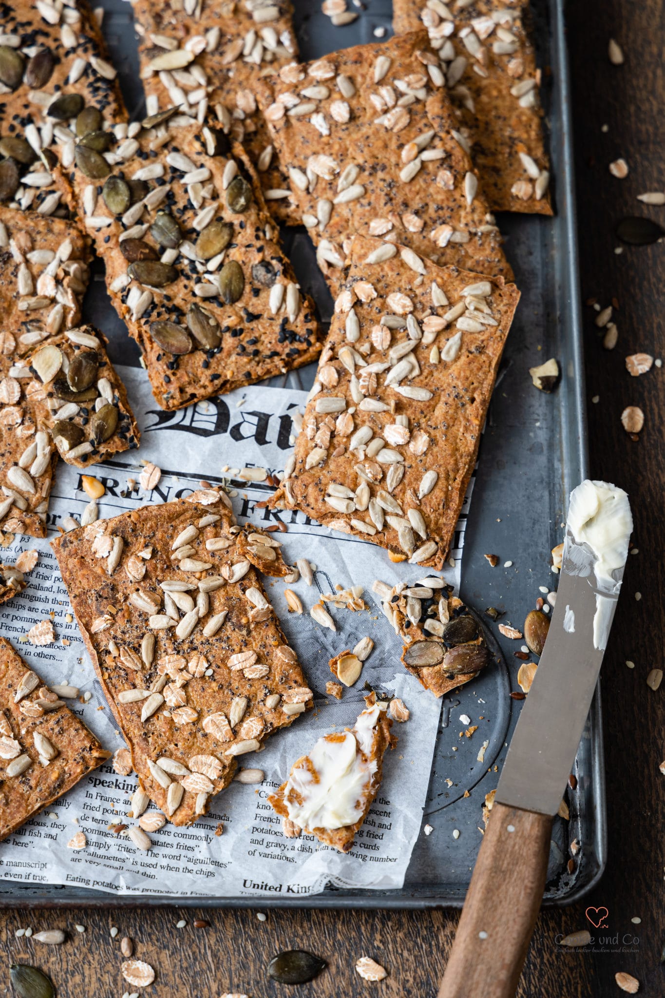 Knäckebrot mit Sauerteig