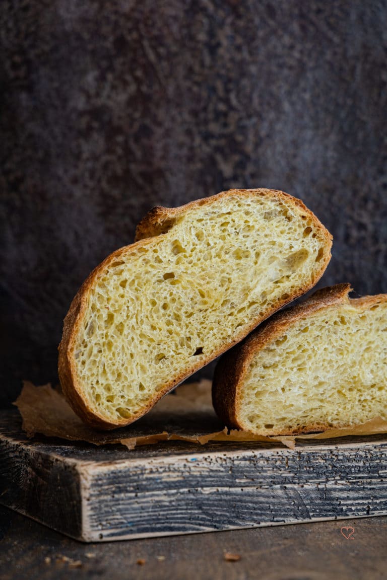 Goldkruste | No knead Gelbweizenkruste