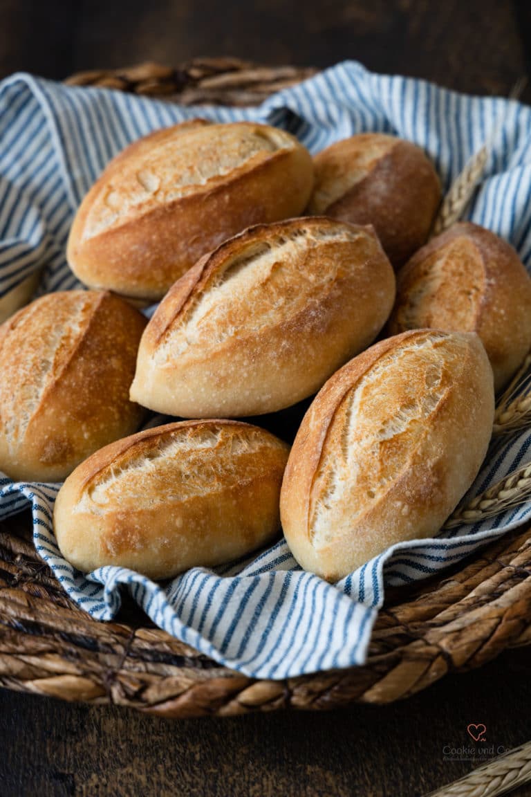 Mailänder Schrippen | Schnelle Brötchen mit wenig Hefe