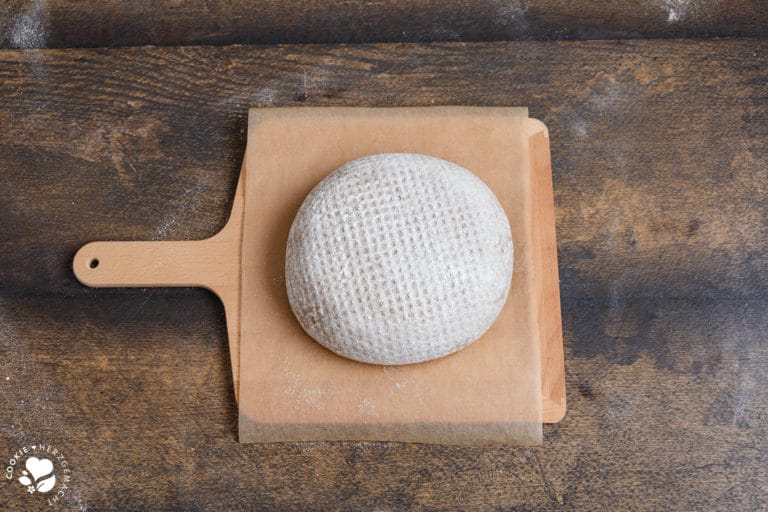 Brot Teigling auf einem Einschießer